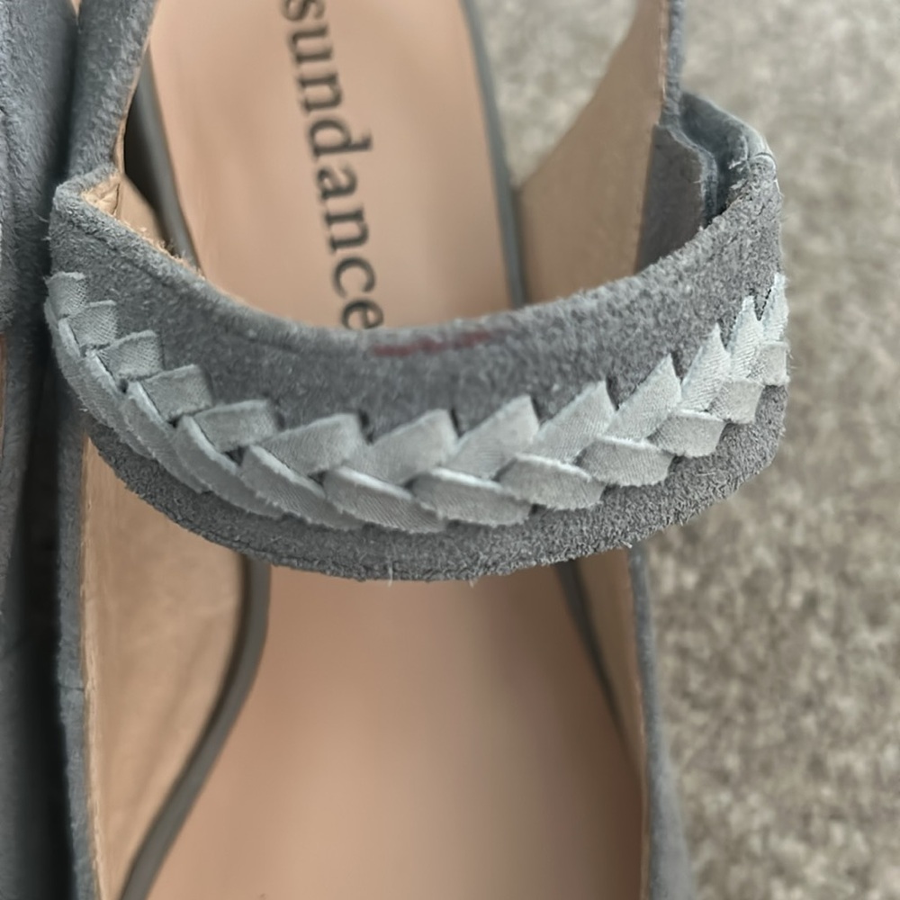 Sundance Eden Path Gray Suede Slingback Heels Size EU37 - Picture 12 of 12